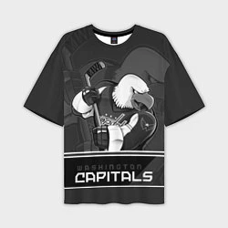 Мужская футболка оверсайз Washington Capitals: Mono