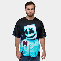 Футболка оверсайз мужская MARSHMELLO, цвет: 3D-принт — фото 2