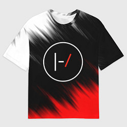 Футболка оверсайз мужская TWENTY ONE PILOTS, цвет: 3D-принт