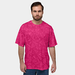 Футболка оверсайз мужская Абстракция и фигуры, цвет: 3D-принт — фото 2