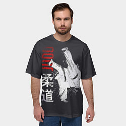 Футболка оверсайз мужская Judo Warrior, цвет: 3D-принт — фото 2
