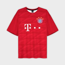 Футболка оверсайз мужская FC Bayern: Home 19-20, цвет: 3D-принт