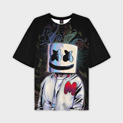 Футболка оверсайз мужская Marshmello XXX, цвет: 3D-принт