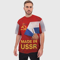 Футболка оверсайз мужская MADE IN USSR, цвет: 3D-принт — фото 2