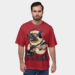 Футболка оверсайз мужская On the rock, цвет: 3D-принт — фото 2