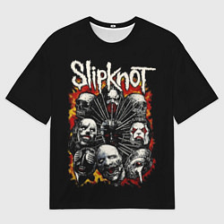 Мужская футболка оверсайз Slipknot: Faces