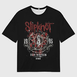 Футболка оверсайз мужская Slipknot 1995, цвет: 3D-принт