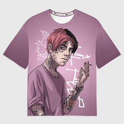 Футболка оверсайз мужская Lil Peep, цвет: 3D-принт
