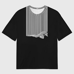 Футболка оверсайз мужская Полосатый Стиль, цвет: 3D-принт