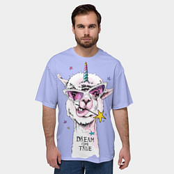 Футболка оверсайз мужская Dream come true, цвет: 3D-принт — фото 2