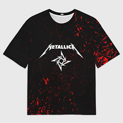 Футболка оверсайз мужская METALLICA, цвет: 3D-принт