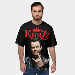 Футболка оверсайз мужская Князь Анархия спина, цвет: 3D-принт — фото 2