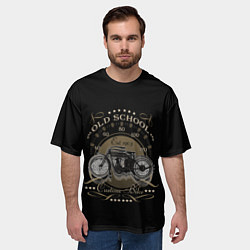 Футболка оверсайз мужская Первый Harley Davidson, цвет: 3D-принт — фото 2