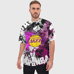 Футболка оверсайз мужская Лос-Анджелес Лейкерс, Los Angeles Lakers, цвет: 3D-принт — фото 2