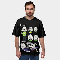 Футболка оверсайз мужская UNDERTALE, цвет: 3D-принт — фото 2