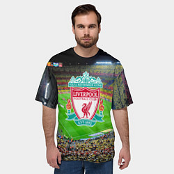 Футболка оверсайз мужская FC Liverpool, цвет: 3D-принт — фото 2