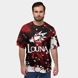 Футболка оверсайз мужская Louna, цвет: 3D-принт — фото 2