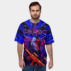Футболка оверсайз мужская CS GO hyper beast IMBAskin, цвет: 3D-принт — фото 2