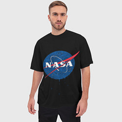 Футболка оверсайз мужская NASA Краски, цвет: 3D-принт — фото 2