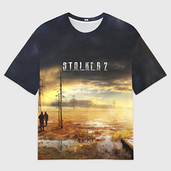 Футболка оверсайз мужская STALKER 2, цвет: 3D-принт