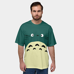 Футболка оверсайз мужская Totoro, цвет: 3D-принт — фото 2