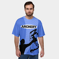 Футболка оверсайз мужская Archery, цвет: 3D-принт — фото 2