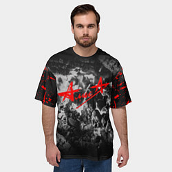 Футболка оверсайз мужская АлисА, цвет: 3D-принт — фото 2