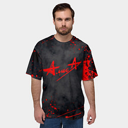 Футболка оверсайз мужская АлисА, цвет: 3D-принт — фото 2