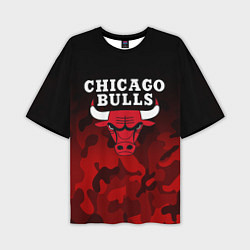 Футболка оверсайз мужская CHICAGO BULLS, цвет: 3D-принт