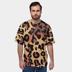 Футболка оверсайз мужская Кошачий окрас, цвет: 3D-принт — фото 2