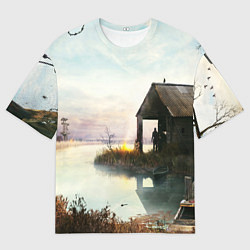 Футболка оверсайз мужская STALKER, цвет: 3D-принт