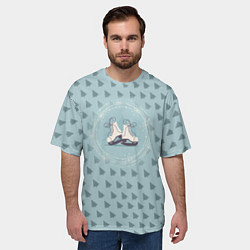 Футболка оверсайз мужская Фигруное катание, цвет: 3D-принт — фото 2