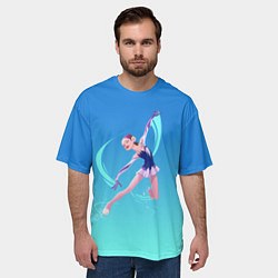 Футболка оверсайз мужская Фигурное катание, цвет: 3D-принт — фото 2