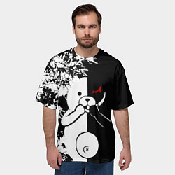 Футболка оверсайз мужская Monokuma, цвет: 3D-принт — фото 2