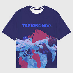 Мужская футболка оверсайз Taekwondo