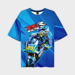 Мужская футболка оверсайз Suzuki MotoGP