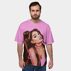 Футболка оверсайз мужская Ariana Grande Ариана Гранде, цвет: 3D-принт — фото 2