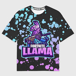 Футболка оверсайз мужская Fortnite LLAMA, цвет: 3D-принт