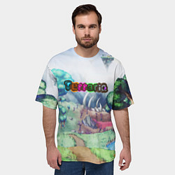 Футболка оверсайз мужская TERRARIA, цвет: 3D-принт — фото 2