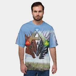 Футболка оверсайз мужская Ark Survival Evolved, цвет: 3D-принт — фото 2