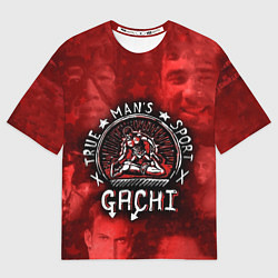 Футболка оверсайз мужская True Man's Sport акварель, цвет: 3D-принт