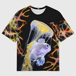 Футболка оверсайз мужская Медуза, цвет: 3D-принт