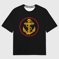 Мужская футболка оверсайз ВМФ