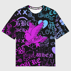 Футболка оверсайз мужская LIL PEEP, цвет: 3D-принт