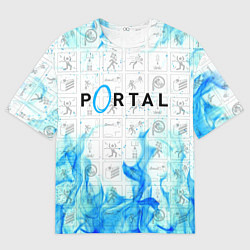 Футболка оверсайз мужская PORTAL, цвет: 3D-принт