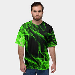 Футболка оверсайз мужская TOXIC FLAME, цвет: 3D-принт — фото 2