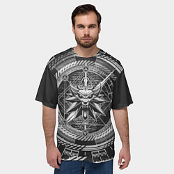 Футболка оверсайз мужская Ведьмак, цвет: 3D-принт — фото 2