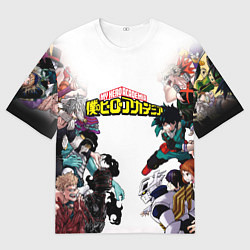 Футболка оверсайз мужская My Hero Academia противостояние, цвет: 3D-принт