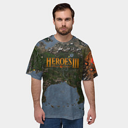 Футболка оверсайз мужская ГЕРОИ 3, цвет: 3D-принт — фото 2