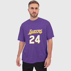 Футболка оверсайз мужская Los Angeles Lakers Kobe Brya, цвет: 3D-принт — фото 2